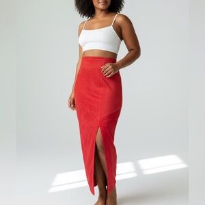 Daniel Leather Genuine Suede Skirt – Size 12